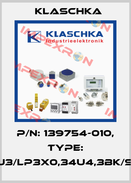 P/N: 139754-010, Type: JSM12U3/LP3x0,34u4,3BK/SM12S3 Klaschka