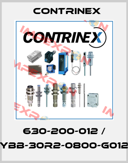 630-200-012 / YBB-30R2-0800-G012 Contrinex
