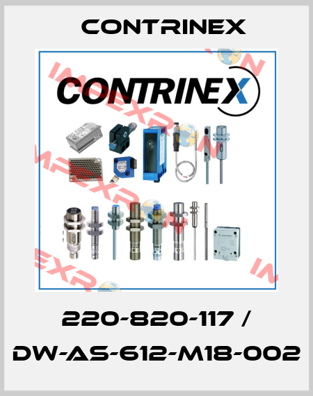 220-820-117 / DW-AS-612-M18-002 Contrinex