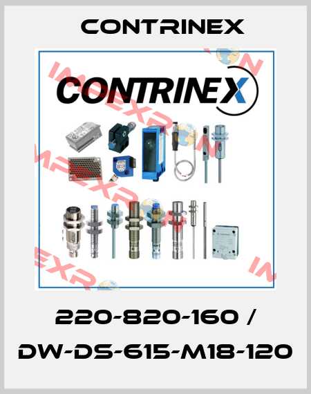 220-820-160 / DW-DS-615-M18-120 Contrinex