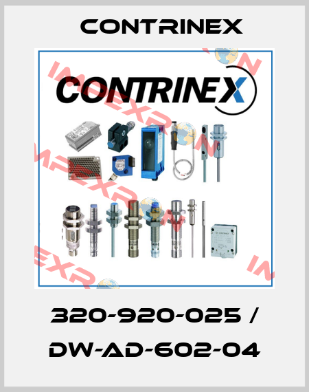 320-920-025 / DW-AD-602-04 Contrinex