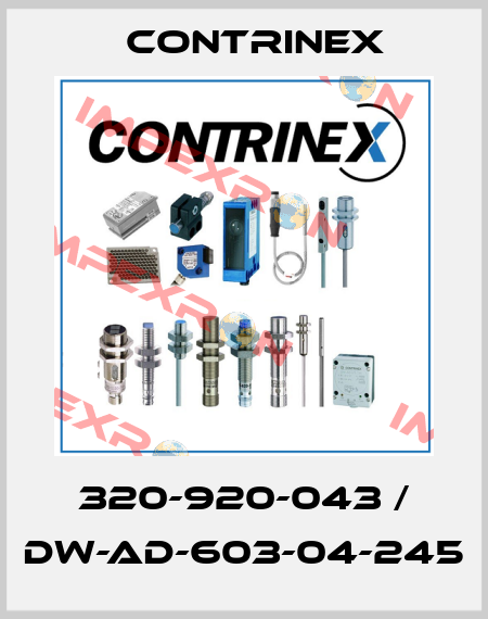 320-920-043 / DW-AD-603-04-245 Contrinex
