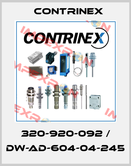 320-920-092 / DW-AD-604-04-245 Contrinex