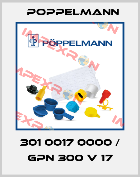 301 0017 0000 / GPN 300 V 17 Poppelmann