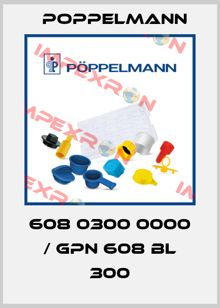 608 0300 0000 / GPN 608 BL 300 Poppelmann