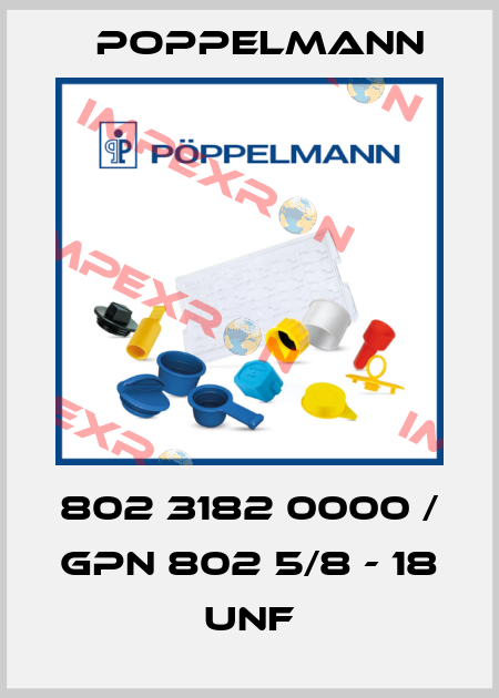 802 3182 0000 / GPN 802 5/8 - 18 UNF Poppelmann
