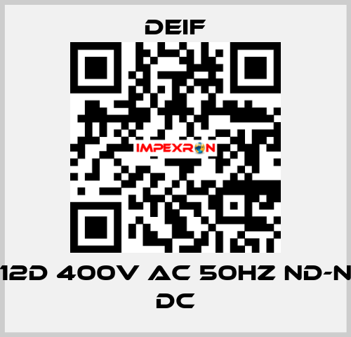 RMF -112D 400V AC 50HZ ND-ND 24V DC Deif