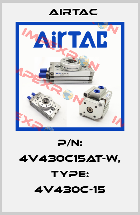 P/N: 4V430C15AT-W, Type: 4V430C-15 Airtac