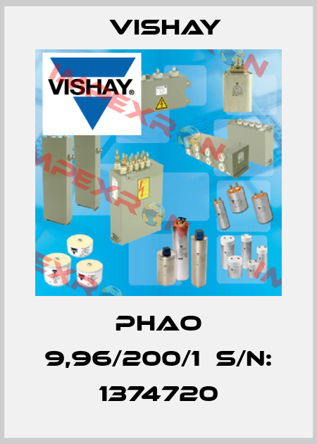 Phao 9,96/200/1  S/N: 1374720 Vishay