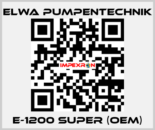 E-1200 SUPER (OEM) ELWA PUMPENTECHNIK