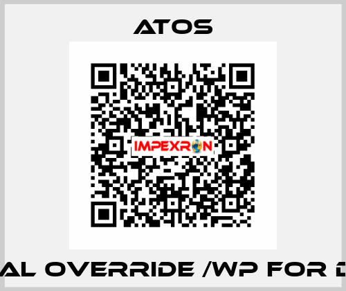 Manual override /WP for DHE DC Atos