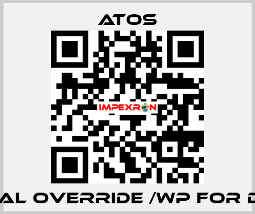 Manual override /WP for DHE DC Atos