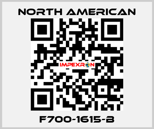 F700-1615-B NORTH AMERICAN
