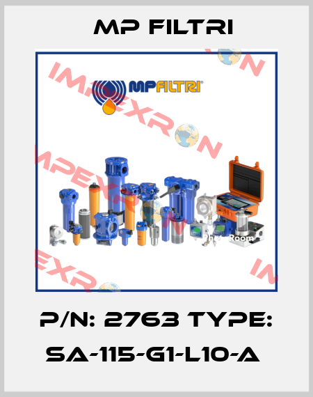 P/N: 2763 Type: SA-115-G1-L10-A  MP Filtri