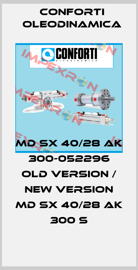 MD SX 40/28 AK 300-052296 old version / new version MD SX 40/28 AK 300 S Conforti Oleodinamica