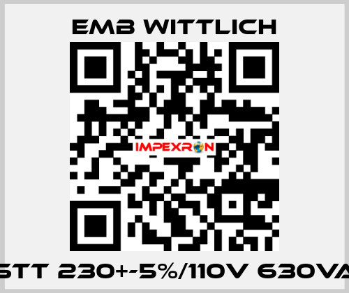 STT 230+-5%/110V 630VA EMB Wittlich