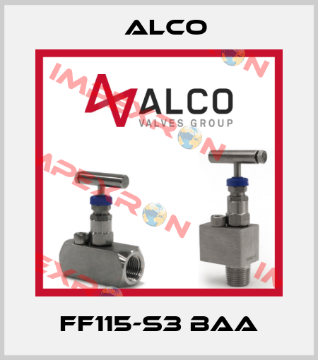 FF115-S3 BAA Alco