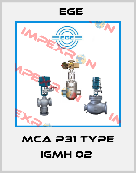 MCA P31 TYPE IGMH 02  Ege