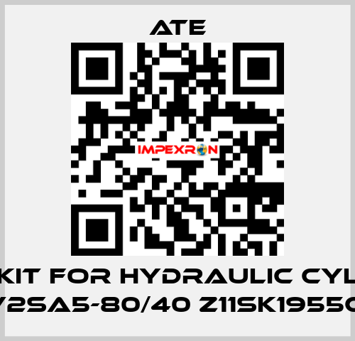 SEAL KIT FOR HYDRAULIC CYLINDER V2SA5-80/40 Z11SK1955C  Ate