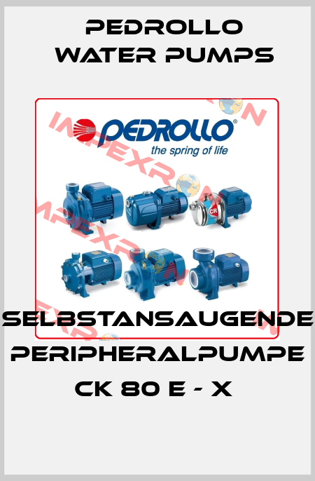 SELBSTANSAUGENDE PERIPHERALPUMPE CK 80 E - X  Pedrollo Water Pumps