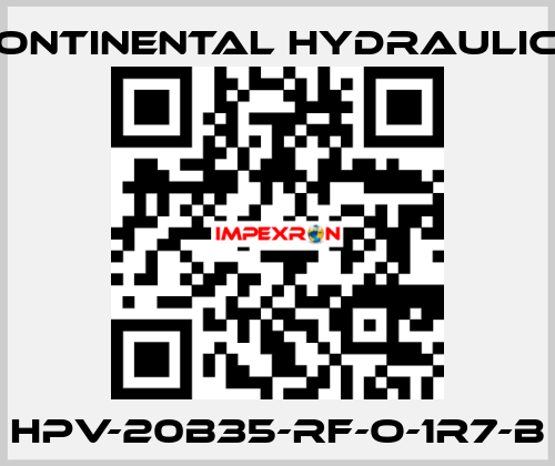 HPV-20B35-RF-O-1R7-B Continental Hydraulics