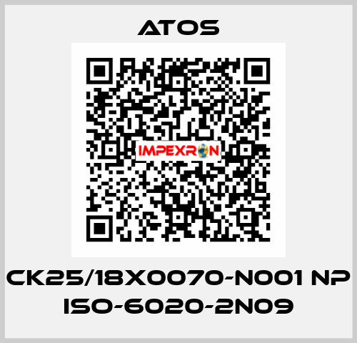 CK25/18X0070-N001 NP ISO-6020-2N09 Atos
