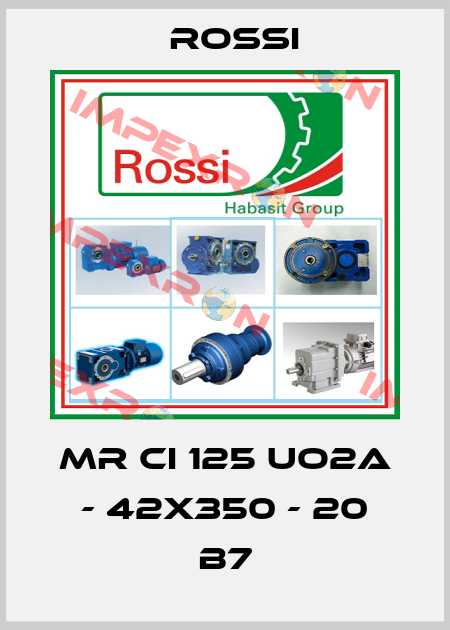 MR CI 125 UO2A - 42x350 - 20 B7 Rossi
