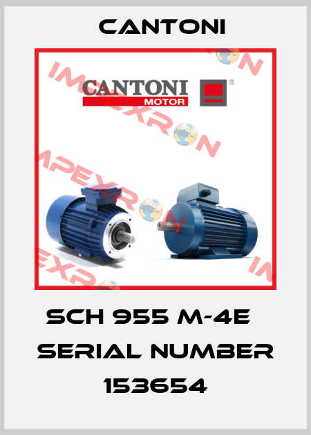SCH 955 M-4E   serial number 153654 Cantoni