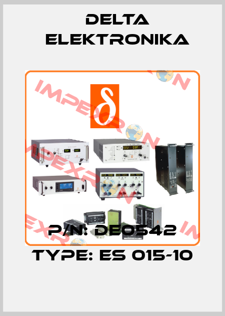 p/n: DE0542 type: ES 015-10 Delta Elektronika