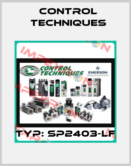 Typ: SP2403-LF Control Techniques