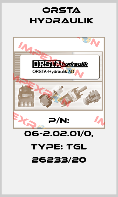 P/N: 06-2.02.01/0, Type: TGL 26233/20 Orsta Hydraulik
