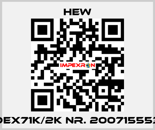 DEX71K/2K Nr. 200715553 HEW
