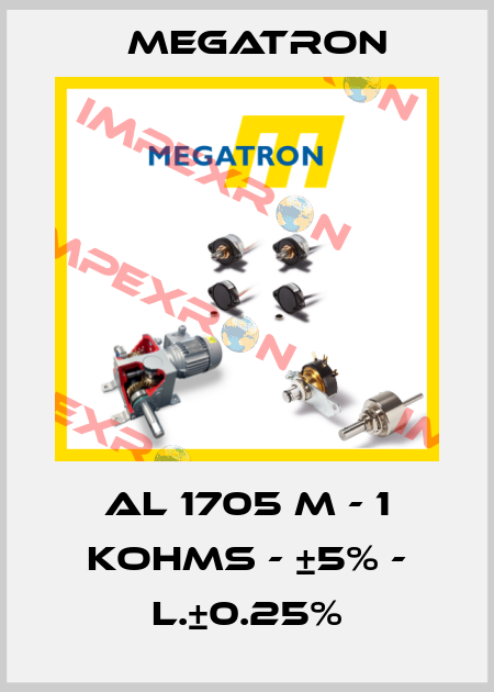 AL 1705 M - 1 KOHMS - ±5% - L.±0.25% Megatron