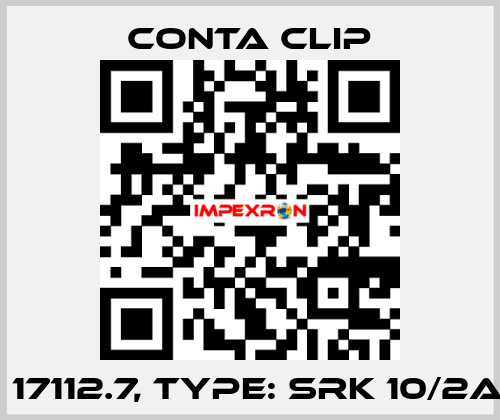 P/N: 17112.7, Type: SRK 10/2A WH Conta Clip