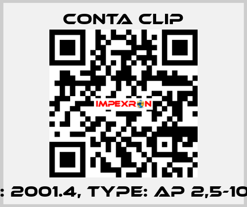 P/N: 2001.4, Type: AP 2,5-10 BK Conta Clip