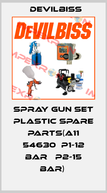 SPRAY GUN SET PLASTIC SPARE PARTS(A11 54630  P1-12 BAR   P2-15 BAR)  Devilbiss