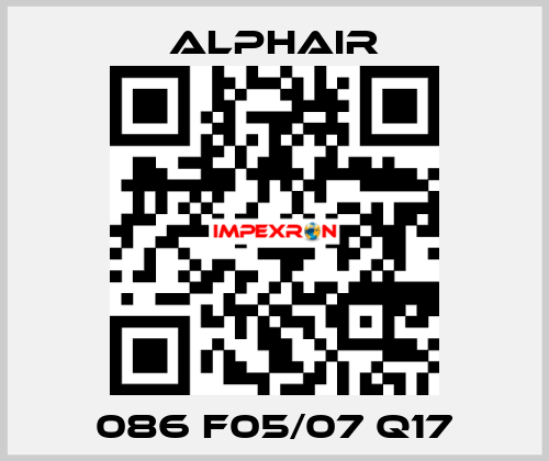 086 F05/07 Q17 Alphair