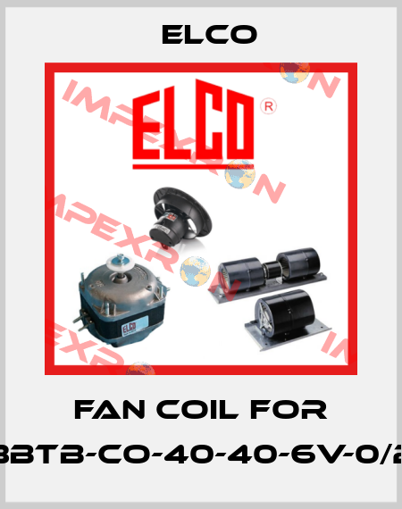 fan coil for 3BTB-CO-40-40-6V-0/2 Elco