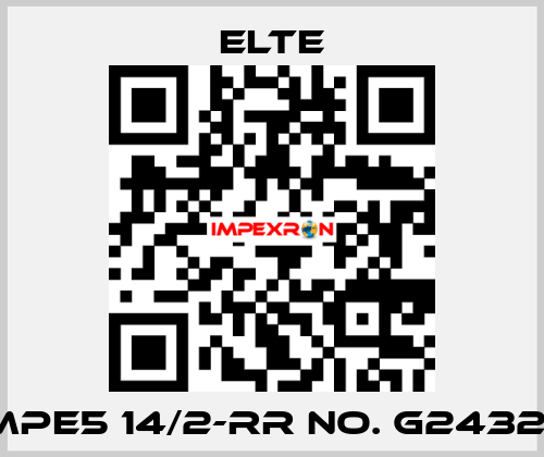 TMPE5 14/2-RR NO. G24328  Elte