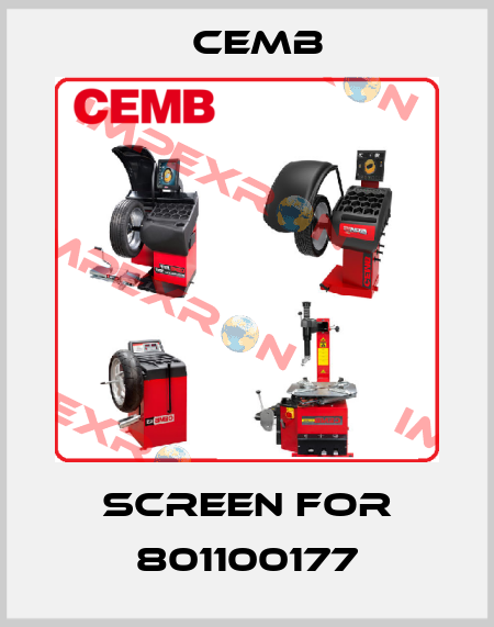 screen for 801100177 Cemb