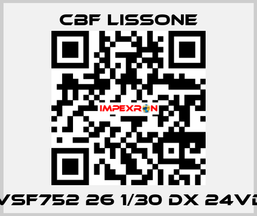 MVSF752 26 1/30 DX 24VDC CBF LISSONE