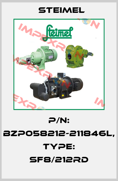 P/N: BZP058212-211846L, Type: SF8/212RD Steimel