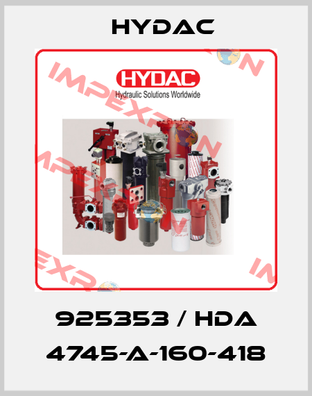 925353 / HDA 4745-A-160-418 Hydac