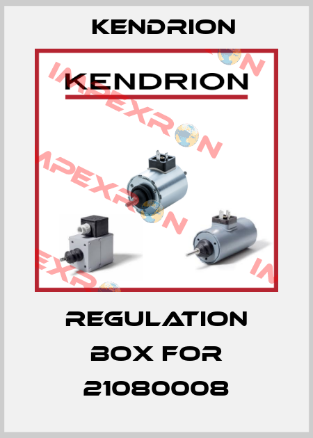 Regulation box for 21080008 Kendrion