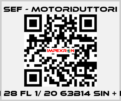 RMI 28 FL 1/ 20 63B14 SIN + LCB SEF - MOTORIDUTTORI