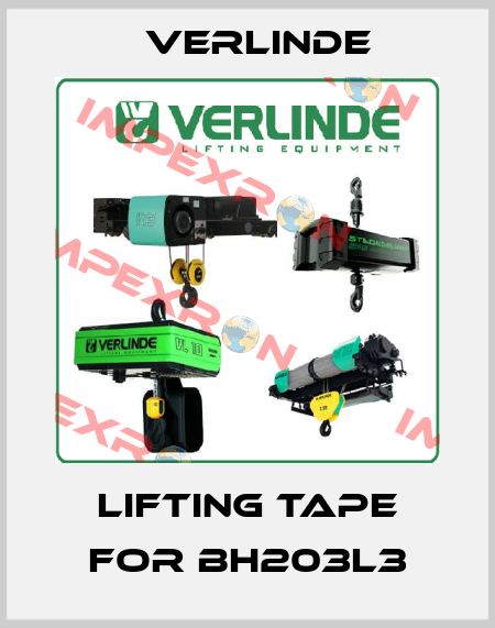 Lifting tape for BH203L3 Verlinde