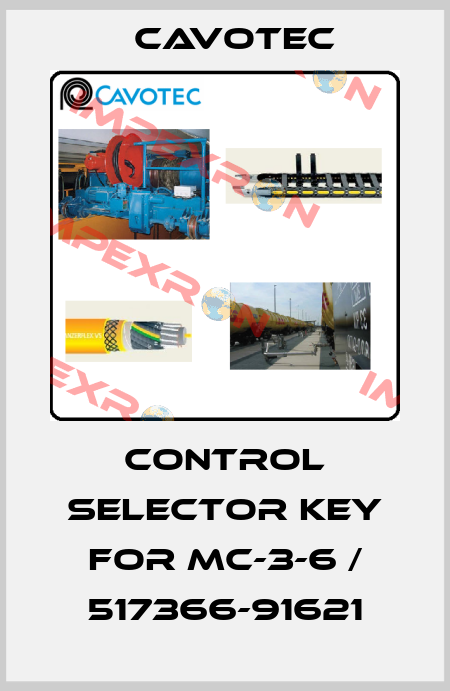 CONTROL SELECTOR KEY for MC-3-6 / 517366-91621 Cavotec