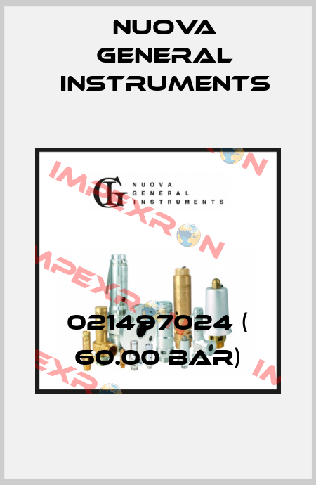 021497024 ( 60.00 bar) Nuova General Instruments