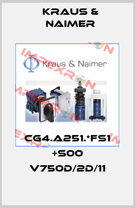 CG4.A251.*FS1 +S00 V750D/2D/11 Kraus & Naimer