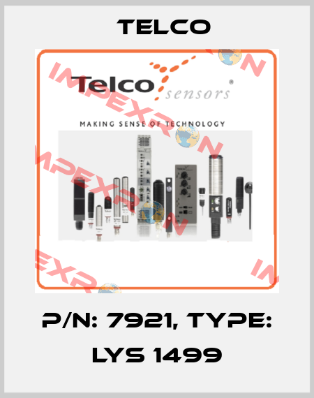 p/n: 7921, Type: LYS 1499 Telco
